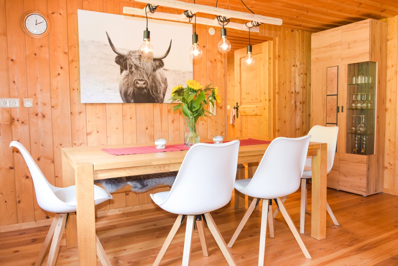 Essecke im Wohn- und Esszimmer